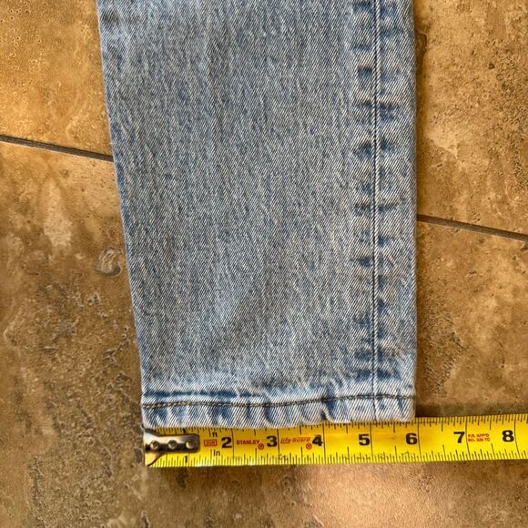 Levis 501S Womens Jeans 28x28 Lightwash Premium Denim Button Fly Skinny Big E - Picture 14 of 14